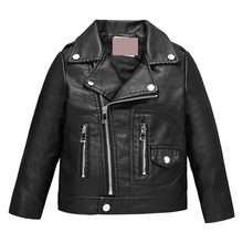 Load image into Gallery viewer, Kid Motorcycle Leather jacket
