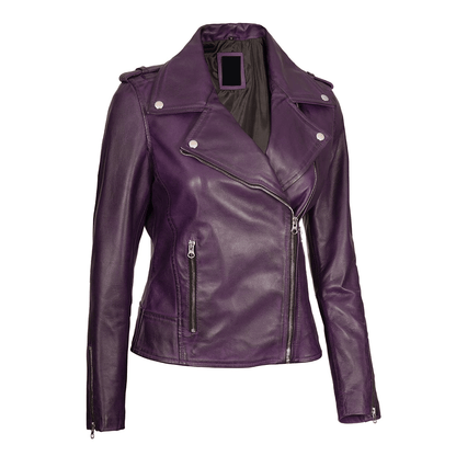 Turbo Ladies Leather Motorcycle Jacket