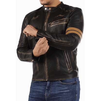 Turbo Leather Motorcycle Jacket