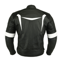 Load image into Gallery viewer, Turbo Men Leather Motorcycle Jacket
