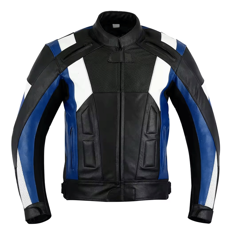 Mens leather jacket casual fashion 