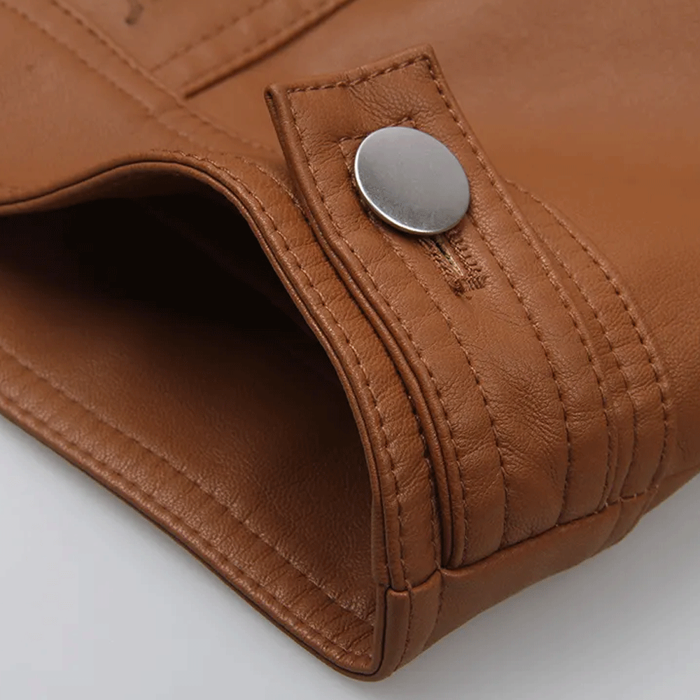 Women leather jacket fashion wear