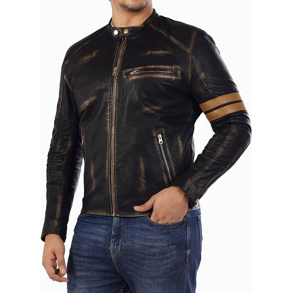 Leather jacket for men