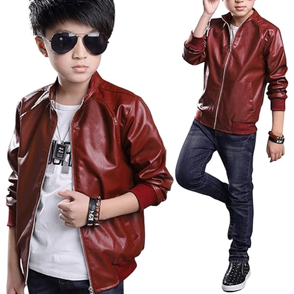 Kids motorcycle jacket lifestyle image