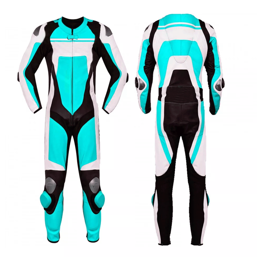 Leather suit biker riding wear