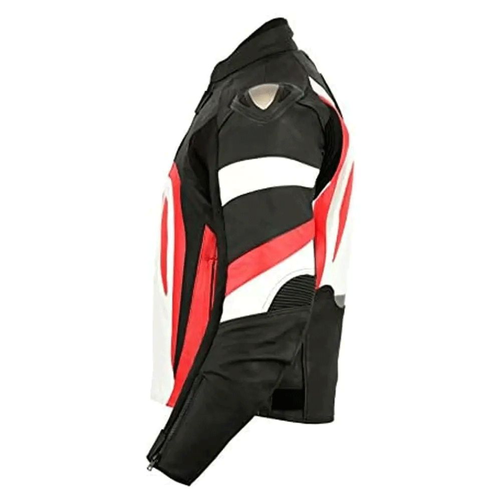 Men leather street style jacket