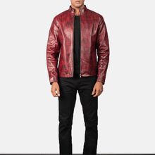 Load image into Gallery viewer, Turbo Leather Motorcycle Jacket
