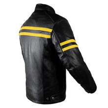 Load image into Gallery viewer, Turbo Men Leather Motorcycle Jacket
