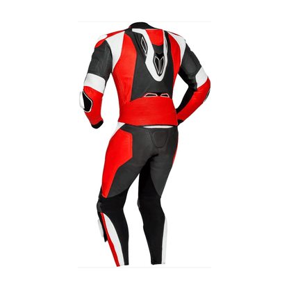 Turbo Red & Black Motorcycle Leather Suit