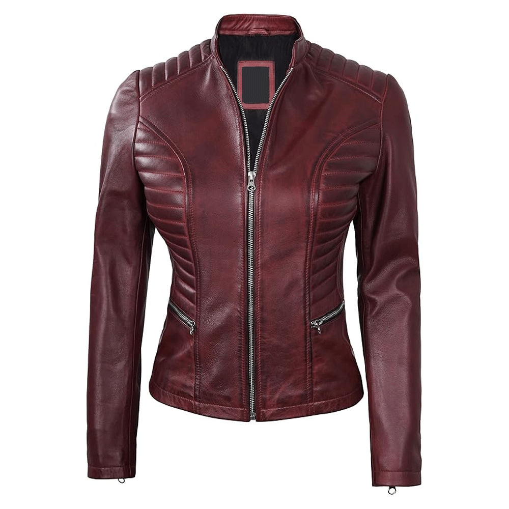 Women leather jacket everyday outer clothing