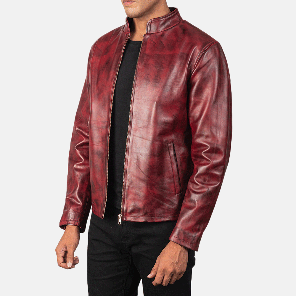 Men leather jacket everyday outfit