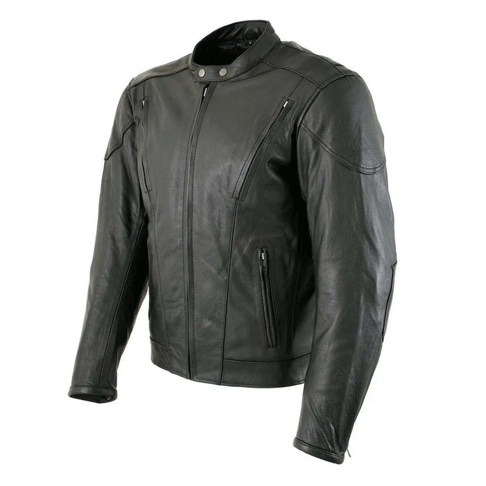 Mens leather jacket riding wear