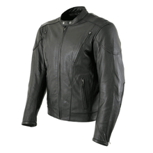 Load image into Gallery viewer, Turbo Leather Motorcycle Jacket
