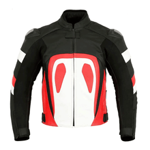 Load image into Gallery viewer, Turbo Men Motorcycle Leather Jacket
