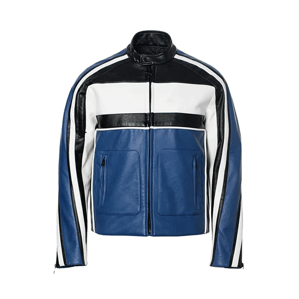 Mens leather jacket lifestyle apparel