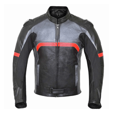 Load image into Gallery viewer, Turbo Black Leather Motorcycle Jacket
