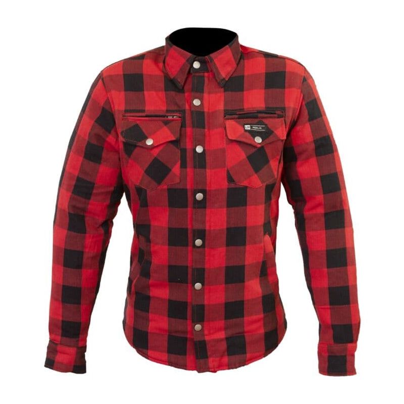 women's riding shirt red front