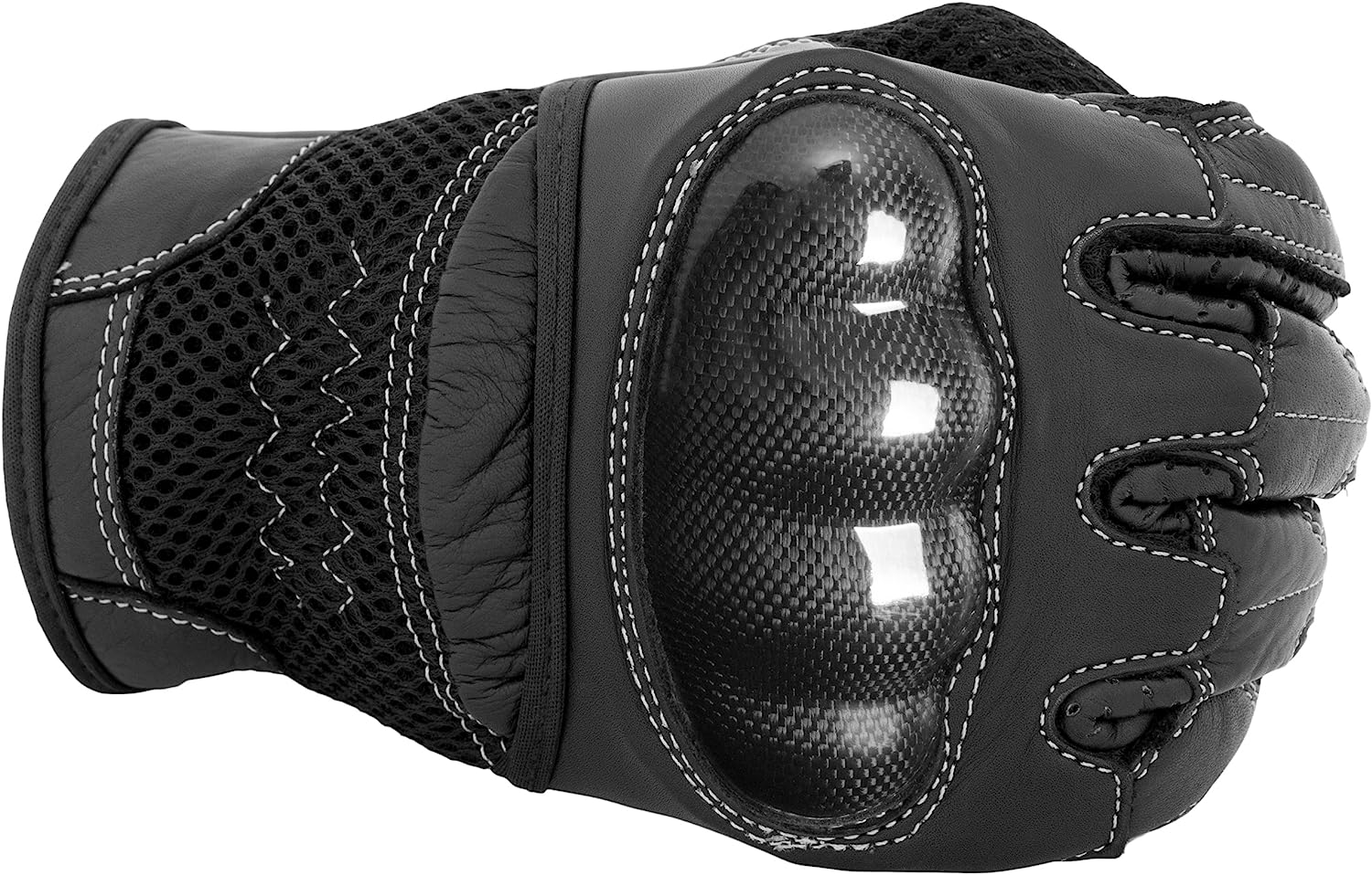 Motorcycle leather gloves premium biker fashion