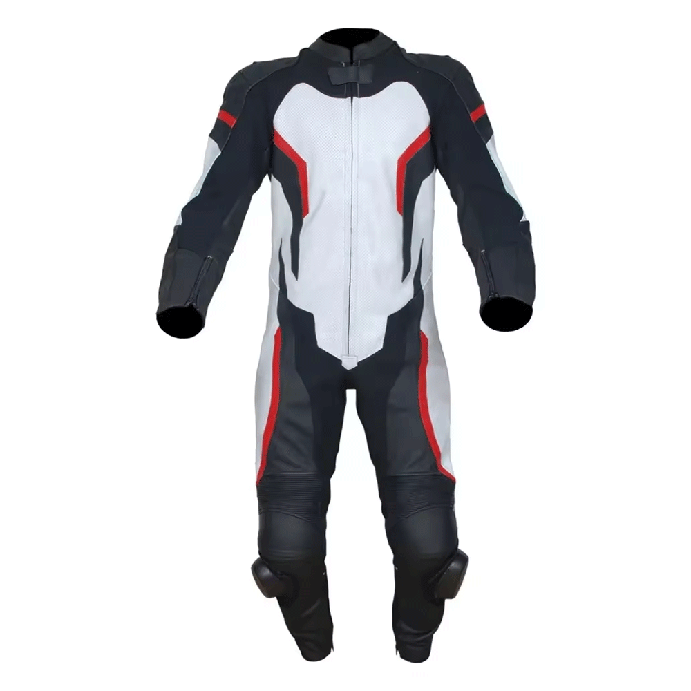 Motorcycle leather suit modern riding gear