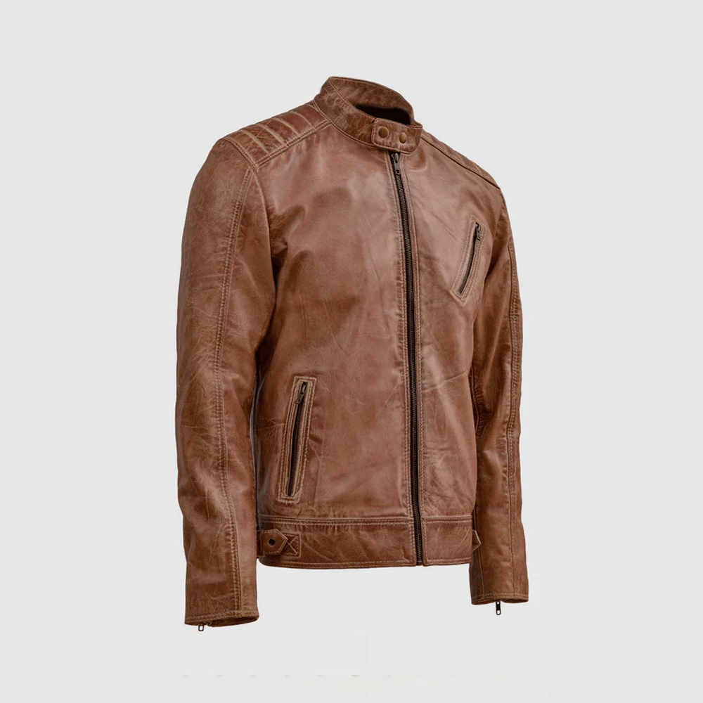 Men leather jacket wardrobe essential