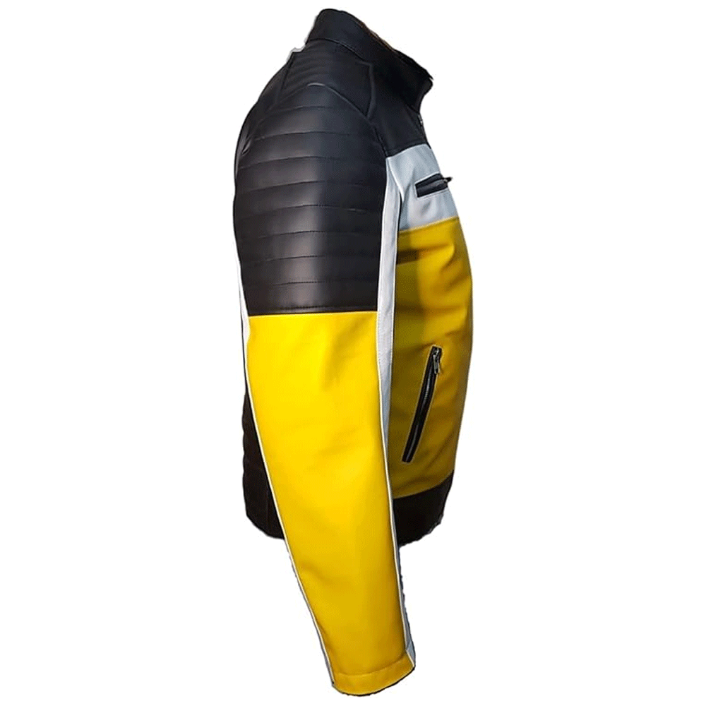 Men stylish leather jacket