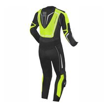 Load image into Gallery viewer, Turbo Black &amp; Green Line Motorcycle Race Suit
