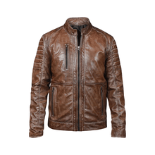 Load image into Gallery viewer, Turbo Leather Motorcycle Jacket
