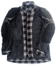 Load image into Gallery viewer, Dark Grey Motorcycle Protective Shirt Jacket ARAMID Lined CE Armour Protection
