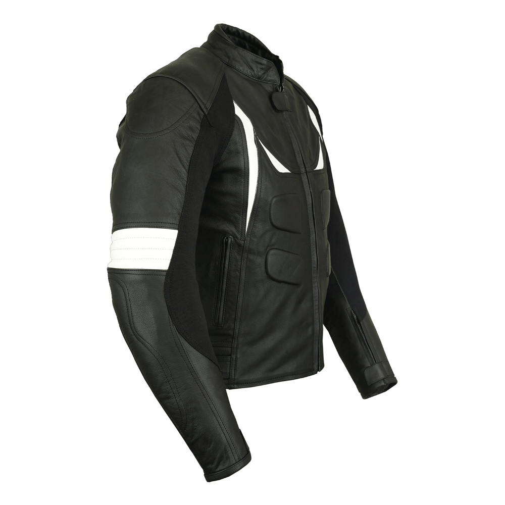 Men leather jacket biker outfit