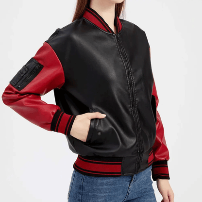 Turbo Ladies Leather Motorcycle Jacket